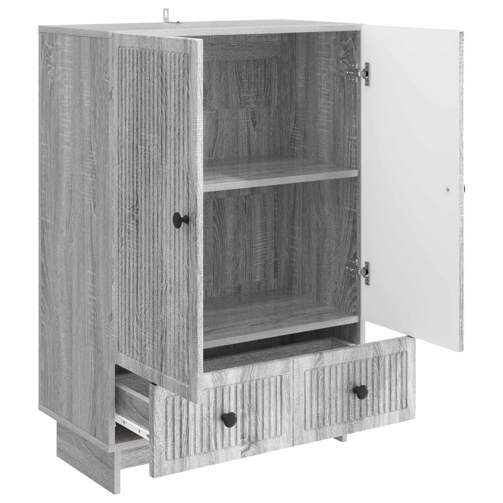 vidaXL Bufet Szary Sonoma 66 x 34,5 x 95 cm Drewno inżynieryjne