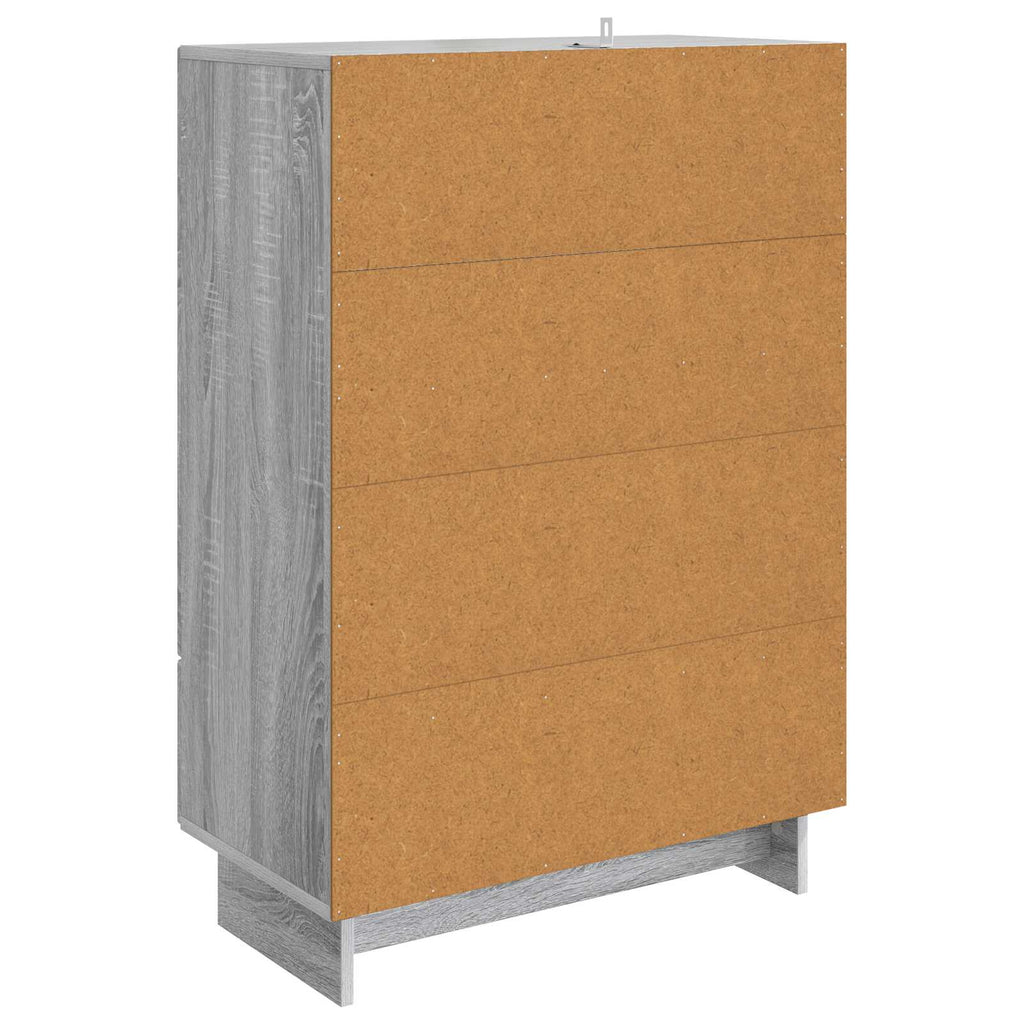 vidaXL Bufet Szary Sonoma 66 x 34,5 x 95 cm Drewno inżynieryjne