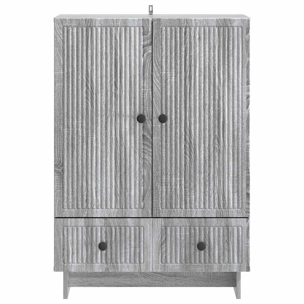 vidaXL Bufet Szary Sonoma 66 x 34,5 x 95 cm Drewno inżynieryjne