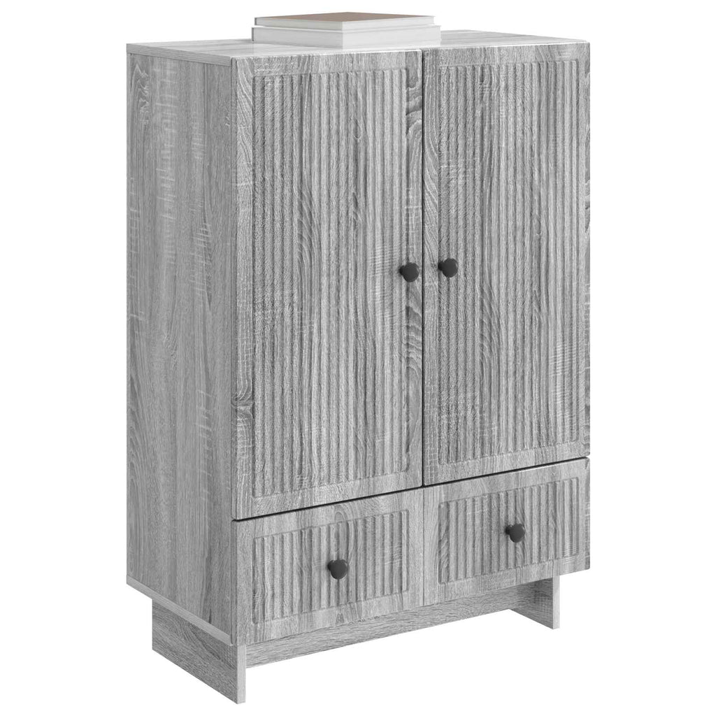 vidaXL Bufet Szary Sonoma 66 x 34,5 x 95 cm Drewno inżynieryjne