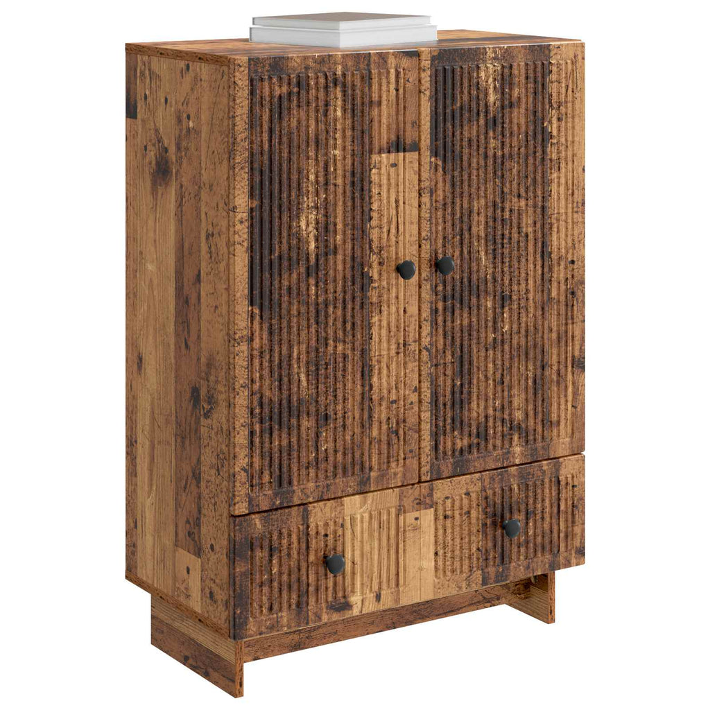 vidaXL Bufet Stare drewno 66 x 34,5 x 95 cm Drewno inżynieryjne