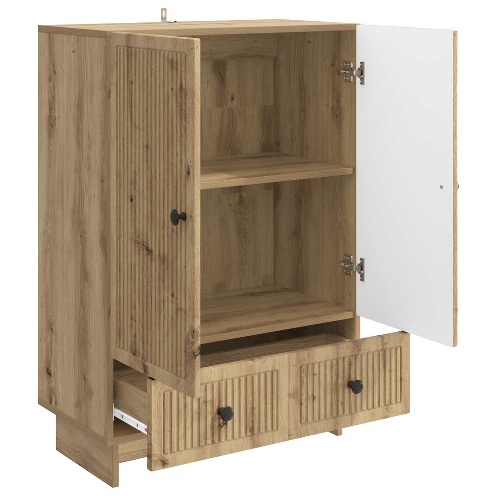 vidaXL Bufet Dąb Rzemieślniczy 66 x 34,5 x 95 cm Drewno inżynieryjne