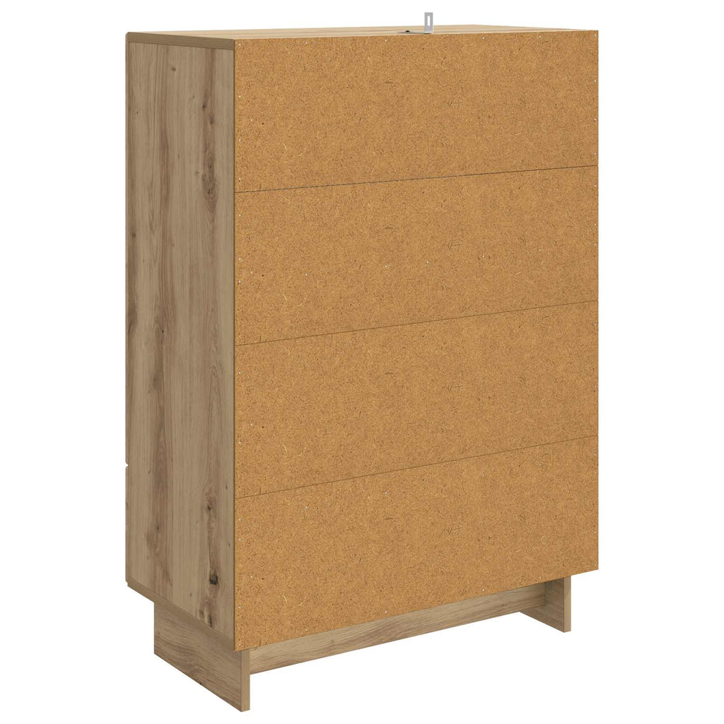 vidaXL Bufet Dąb Rzemieślniczy 66 x 34,5 x 95 cm Drewno inżynieryjne