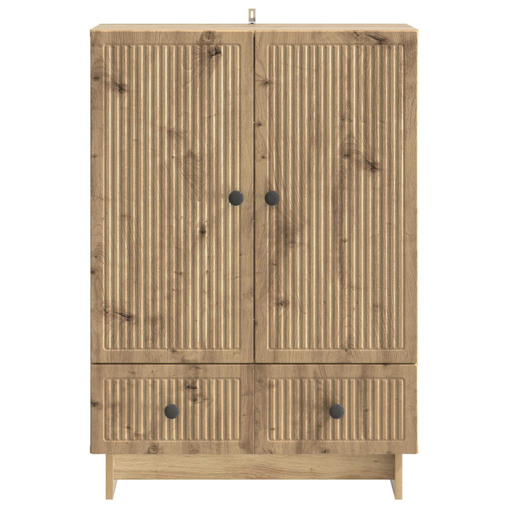 vidaXL Bufet Dąb Rzemieślniczy 66 x 34,5 x 95 cm Drewno inżynieryjne