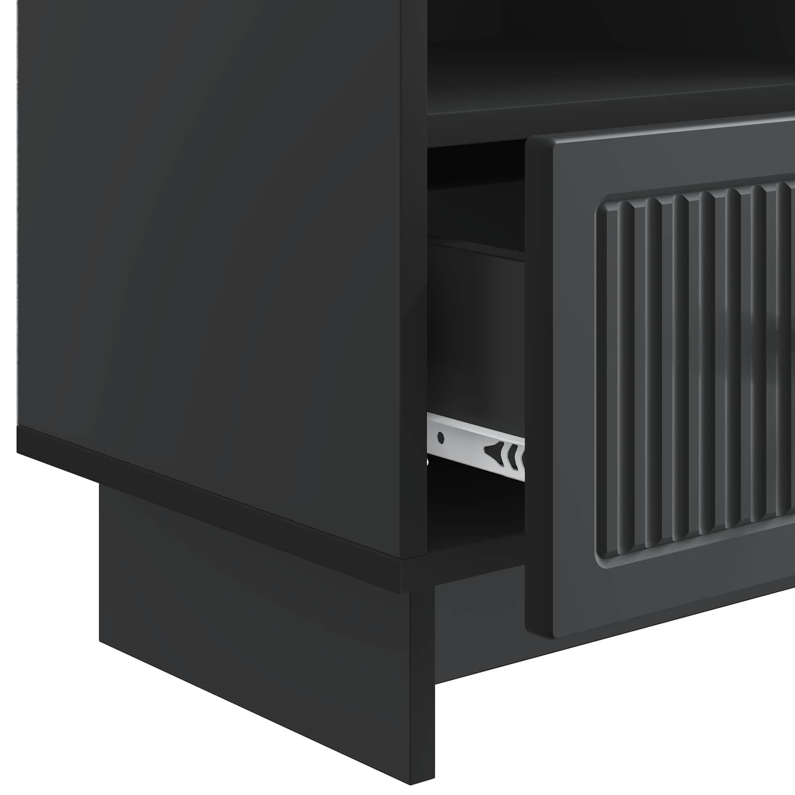 vidaXL Szafka pod telewizor z szufladą Czarny 102 x 34,5 x 50 cm