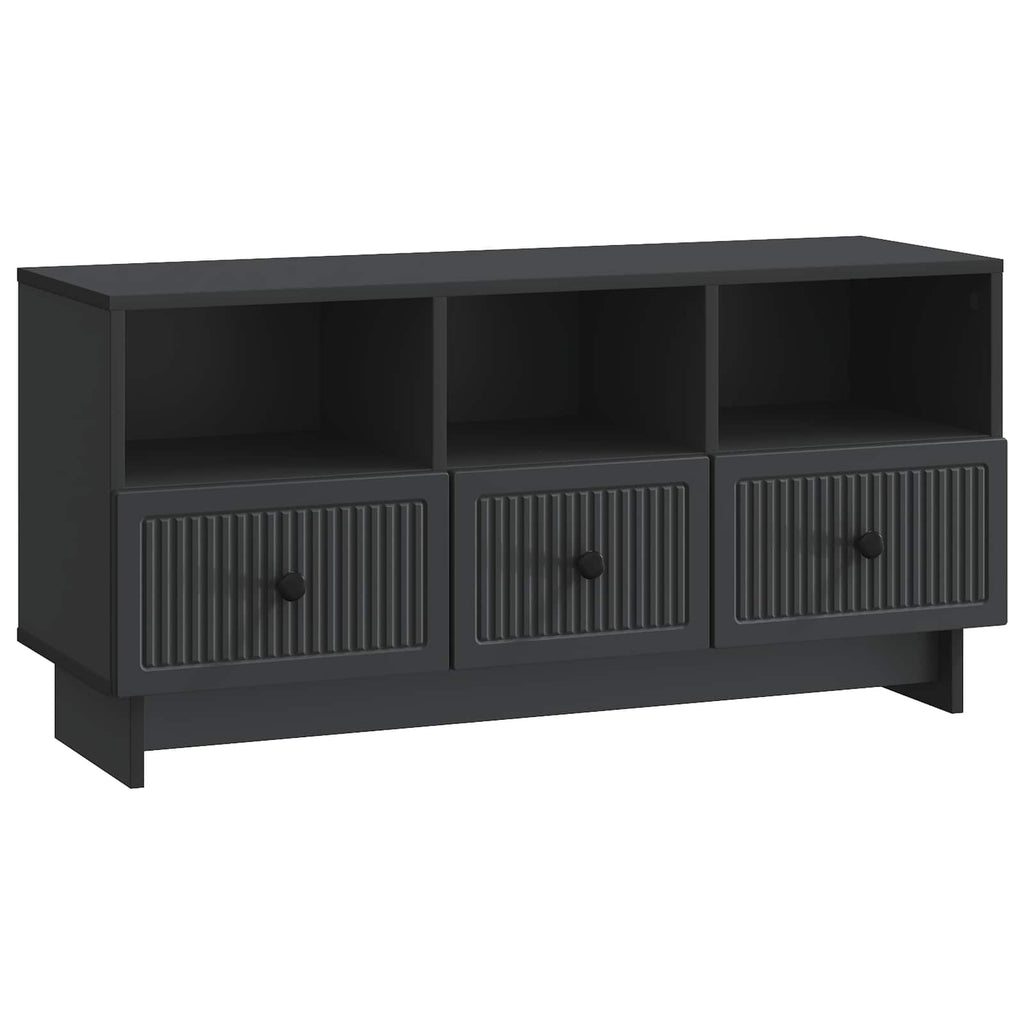 vidaXL Szafka pod telewizor z szufladą Czarny 102 x 34,5 x 50 cm