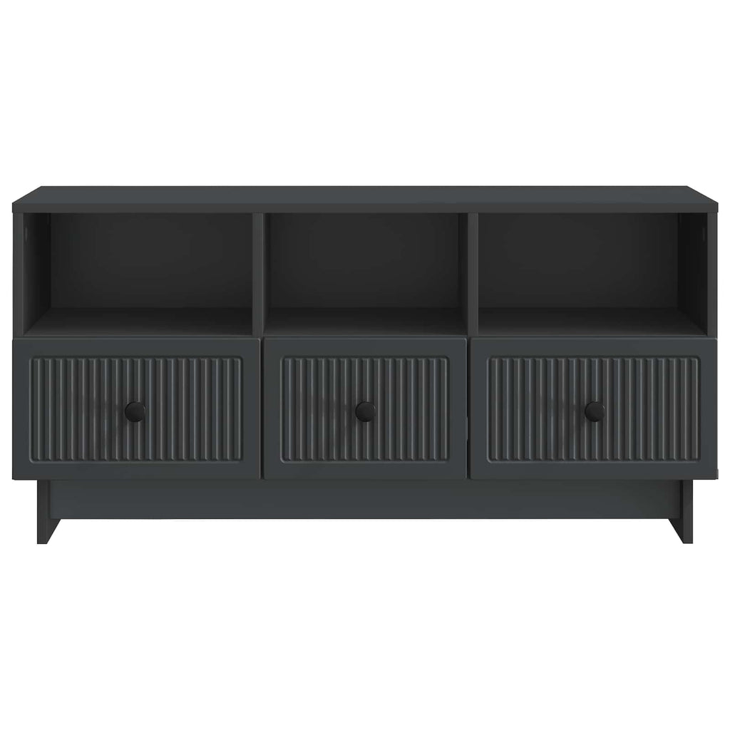 vidaXL Szafka pod telewizor z szufladą Czarny 102 x 34,5 x 50 cm