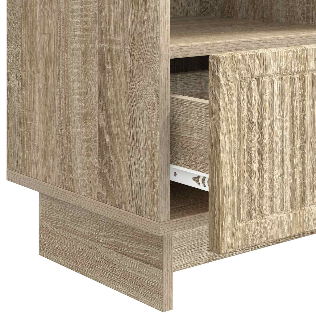 vidaXL Szafka pod telewizor z szufladą dąb Sonoma 102 x 34,5 x 50 cm