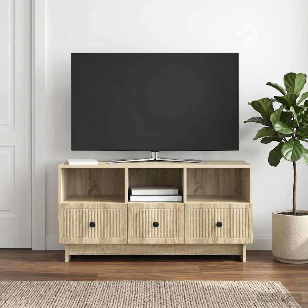 vidaXL Szafka pod telewizor z szufladą dąb Sonoma 102 x 34,5 x 50 cm