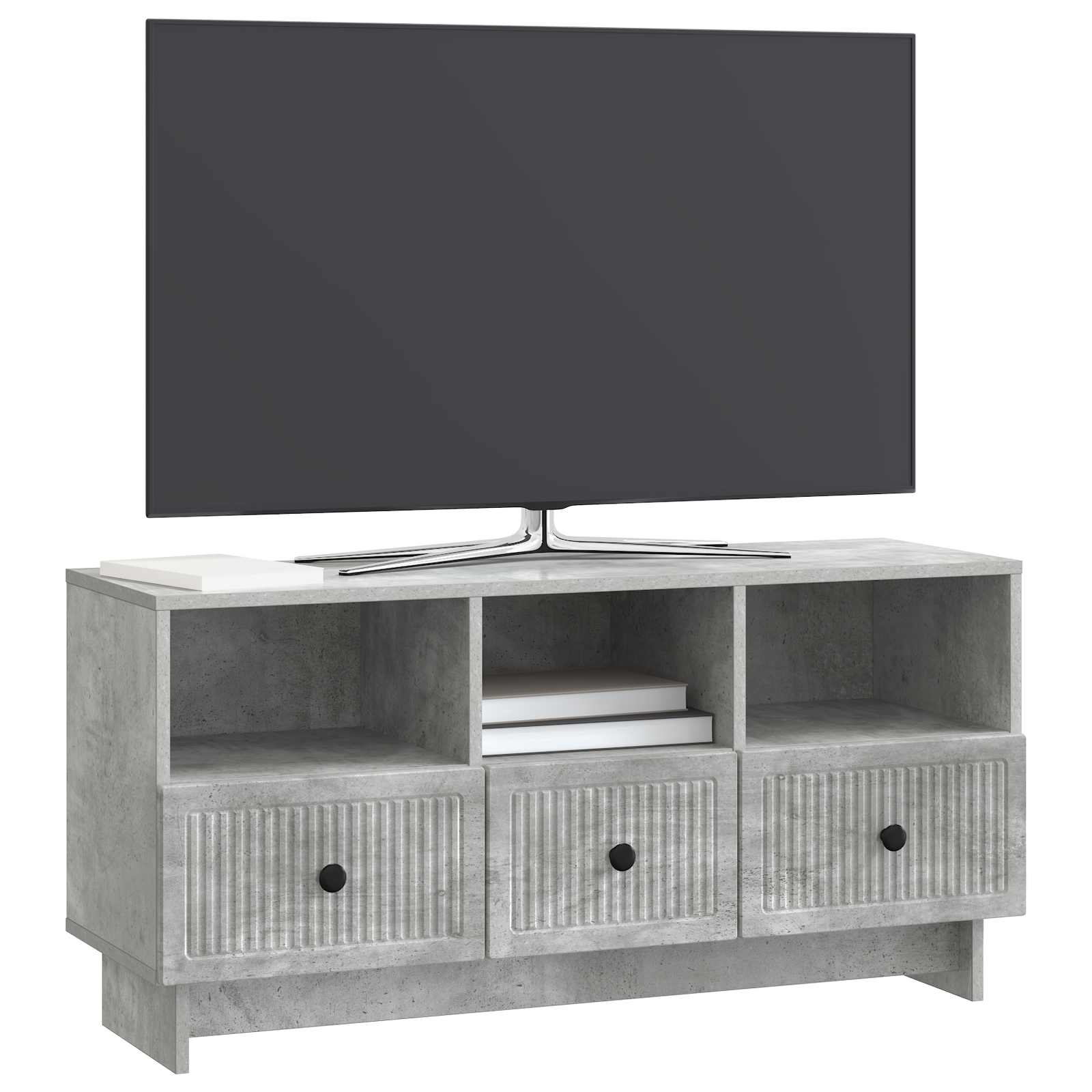 vidaXL Szafka pod telewizor Betonowy szary 102 x 34,5 x 50 cm