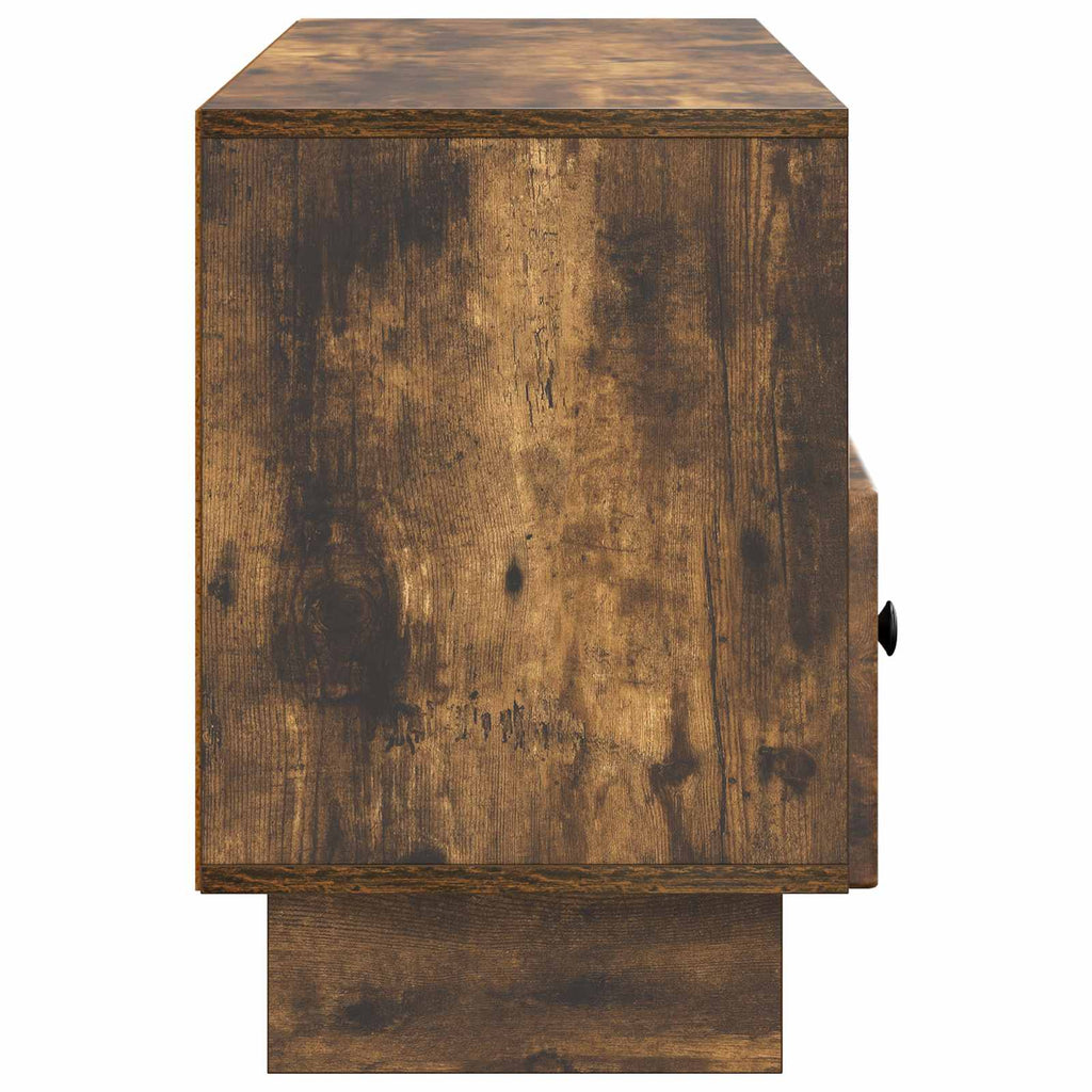 vidaXL Szafka pod telewizor z szufladą Dąb wędzony 102 x 34,5 x 50 cm