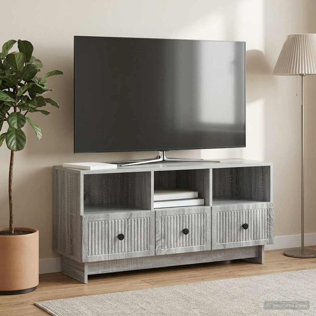 vidaXL Szafka pod telewizor z szufladą Szary Sonoma 102 x 34,5 x 50 cm