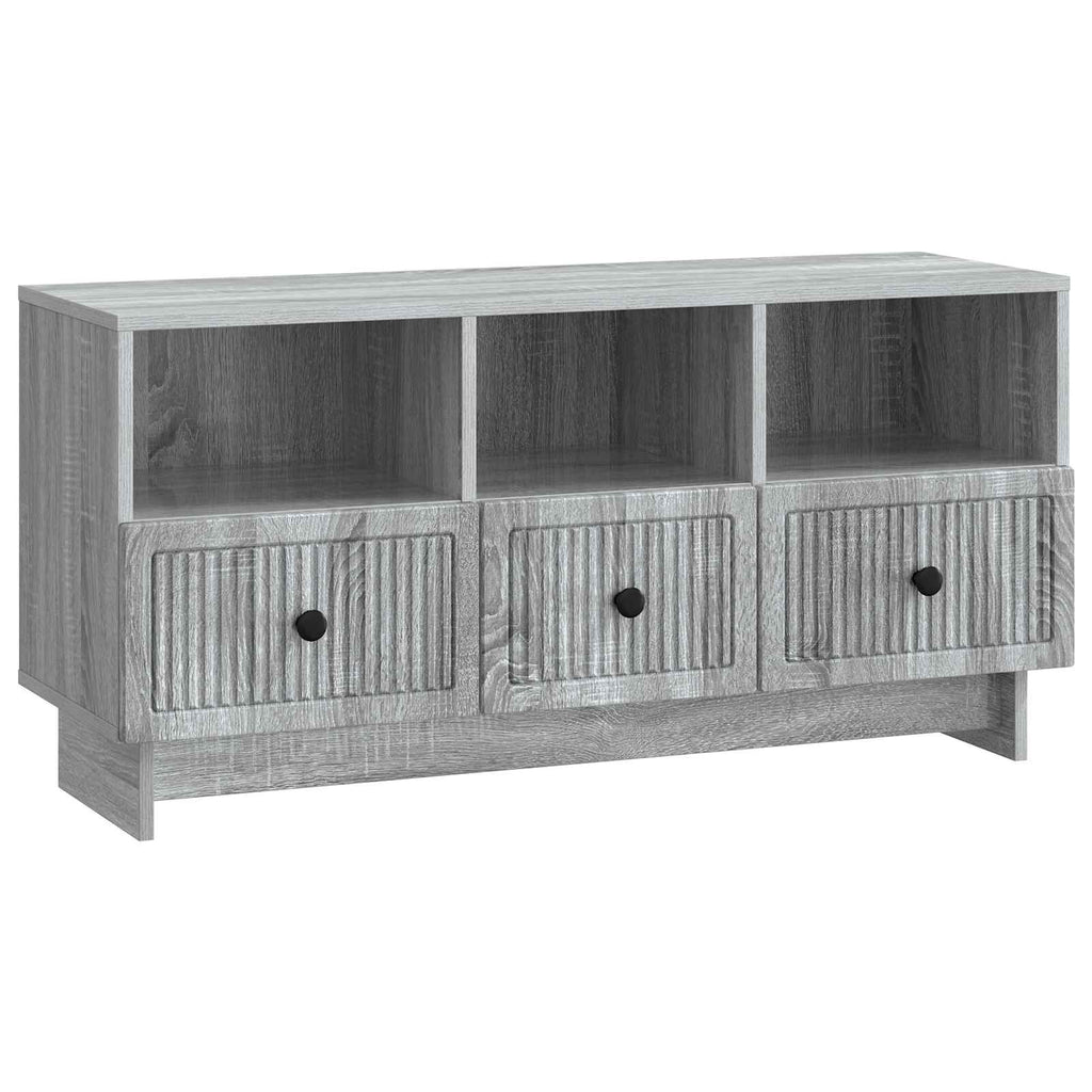 vidaXL Szafka pod telewizor z szufladą Szary Sonoma 102 x 34,5 x 50 cm