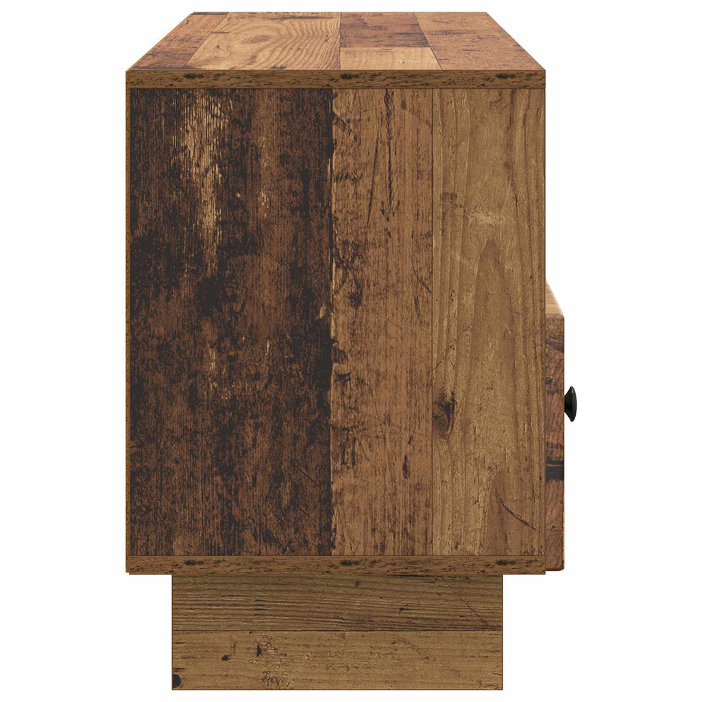vidaXL Szafka pod telewizor z szufladą Stare drewno 102 x 34,5 x 50 cm