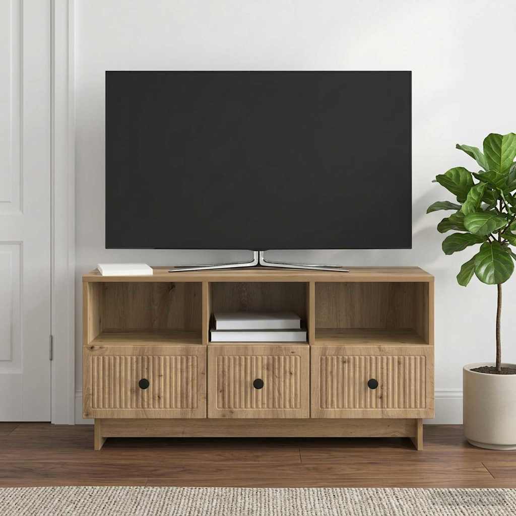 vidaXL Szafka pod telewizor 102 x 34,5 x 50 cm Dąb artisan