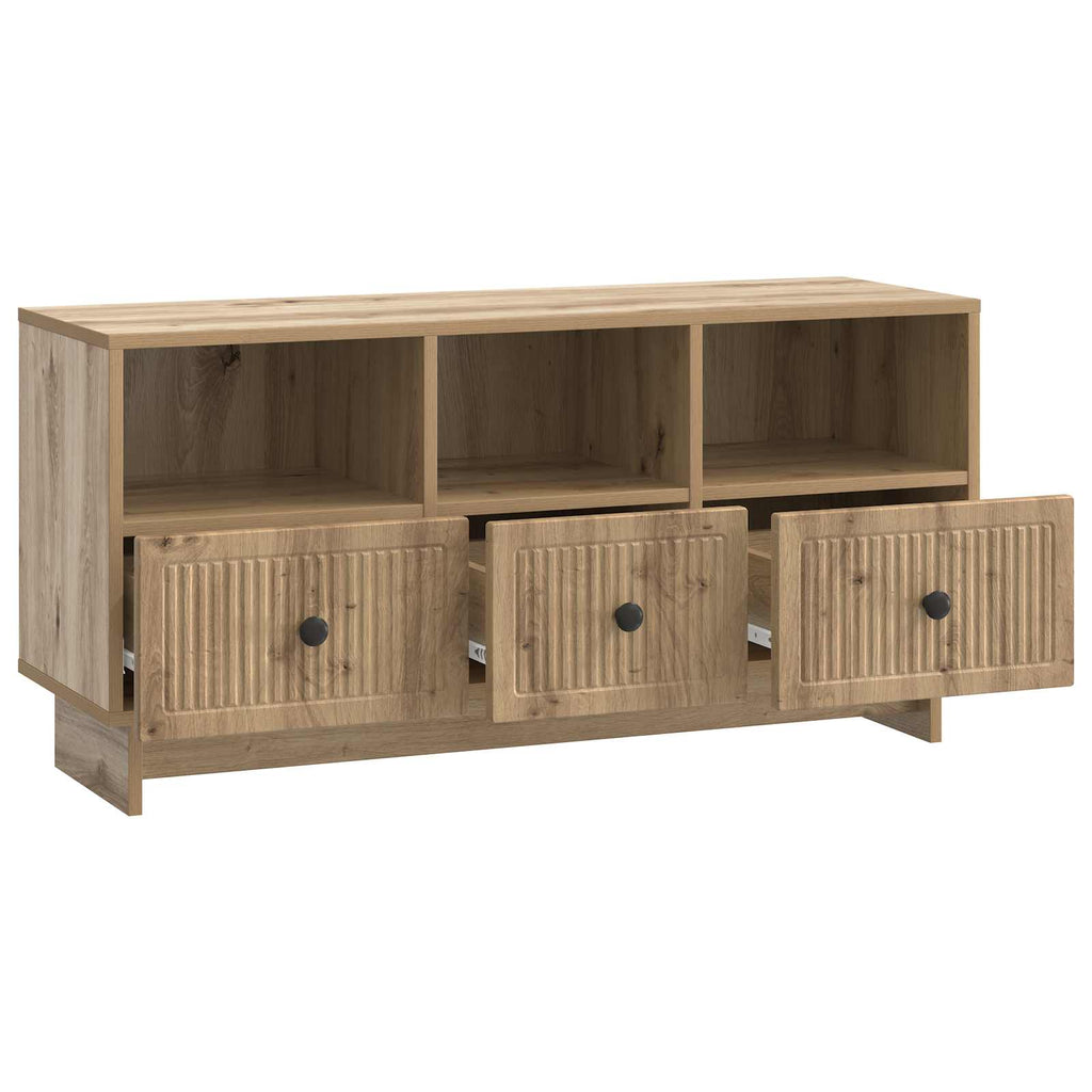 vidaXL Szafka pod telewizor z szufladą Dąb artisan 102 x 34,5 x 50 cm