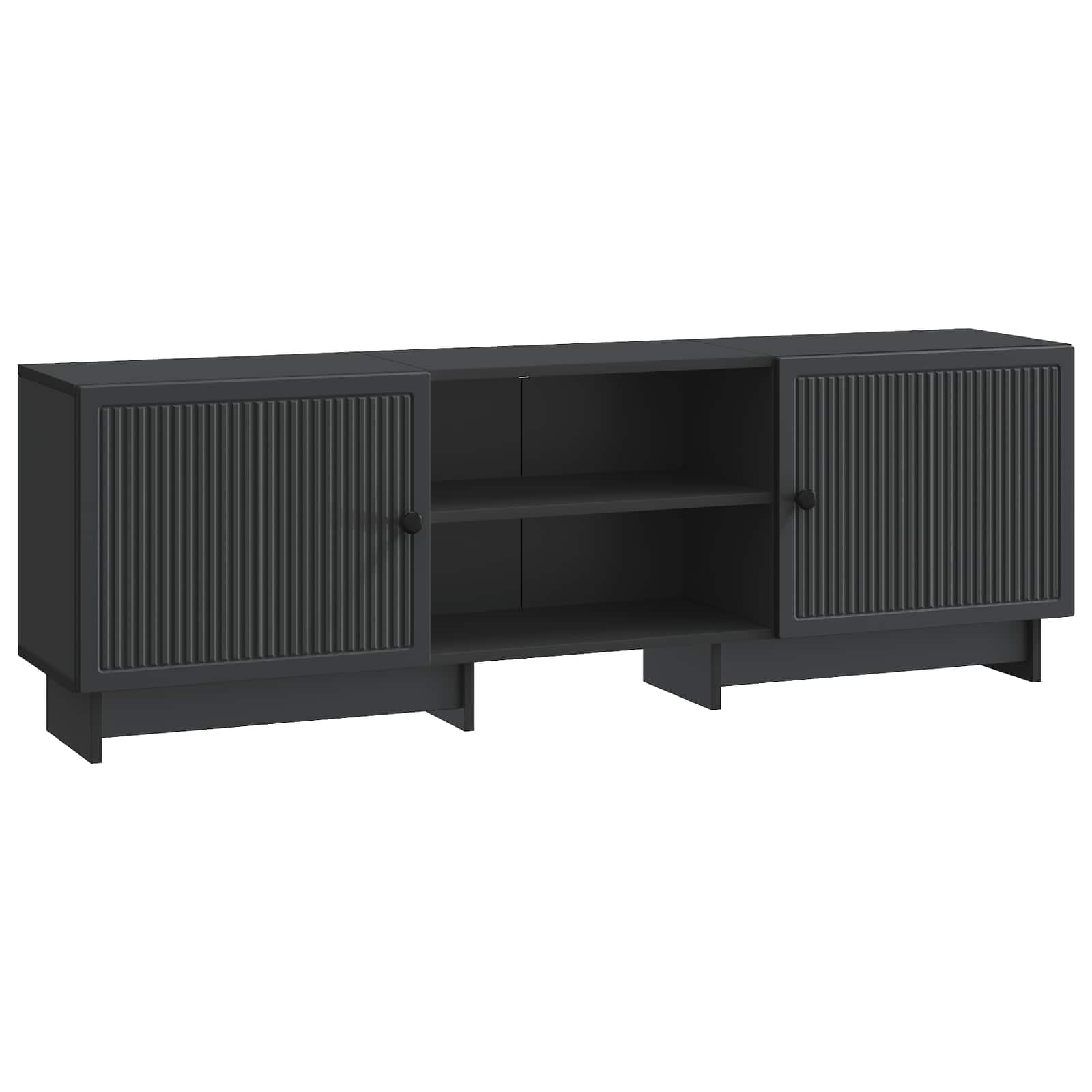 vidaXL Szafka pod telewizor Czarny 150 x 31 x 50 cm