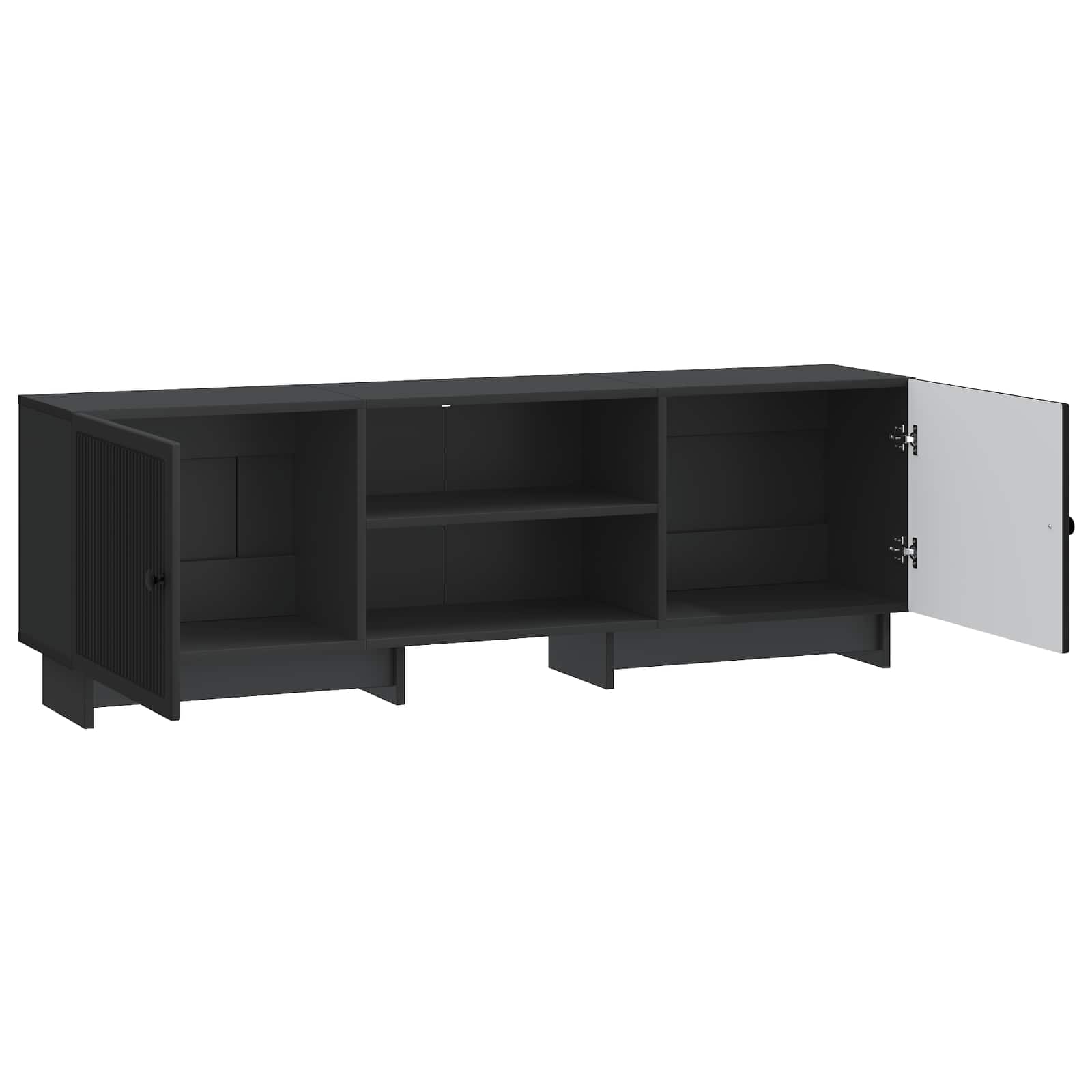 vidaXL Szafka pod telewizor Czarny 150 x 31 x 50 cm