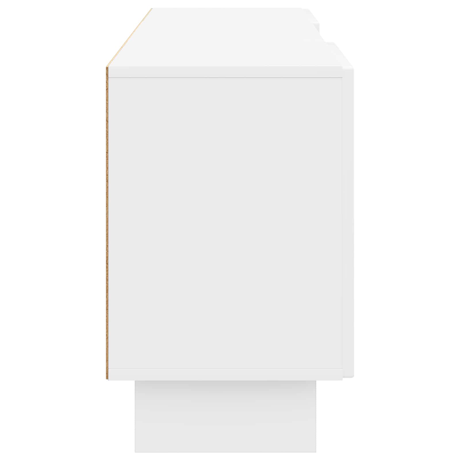 vidaXL Szafka pod telewizor Biały Wysoki Połysk 150 x 31 x 50 cm