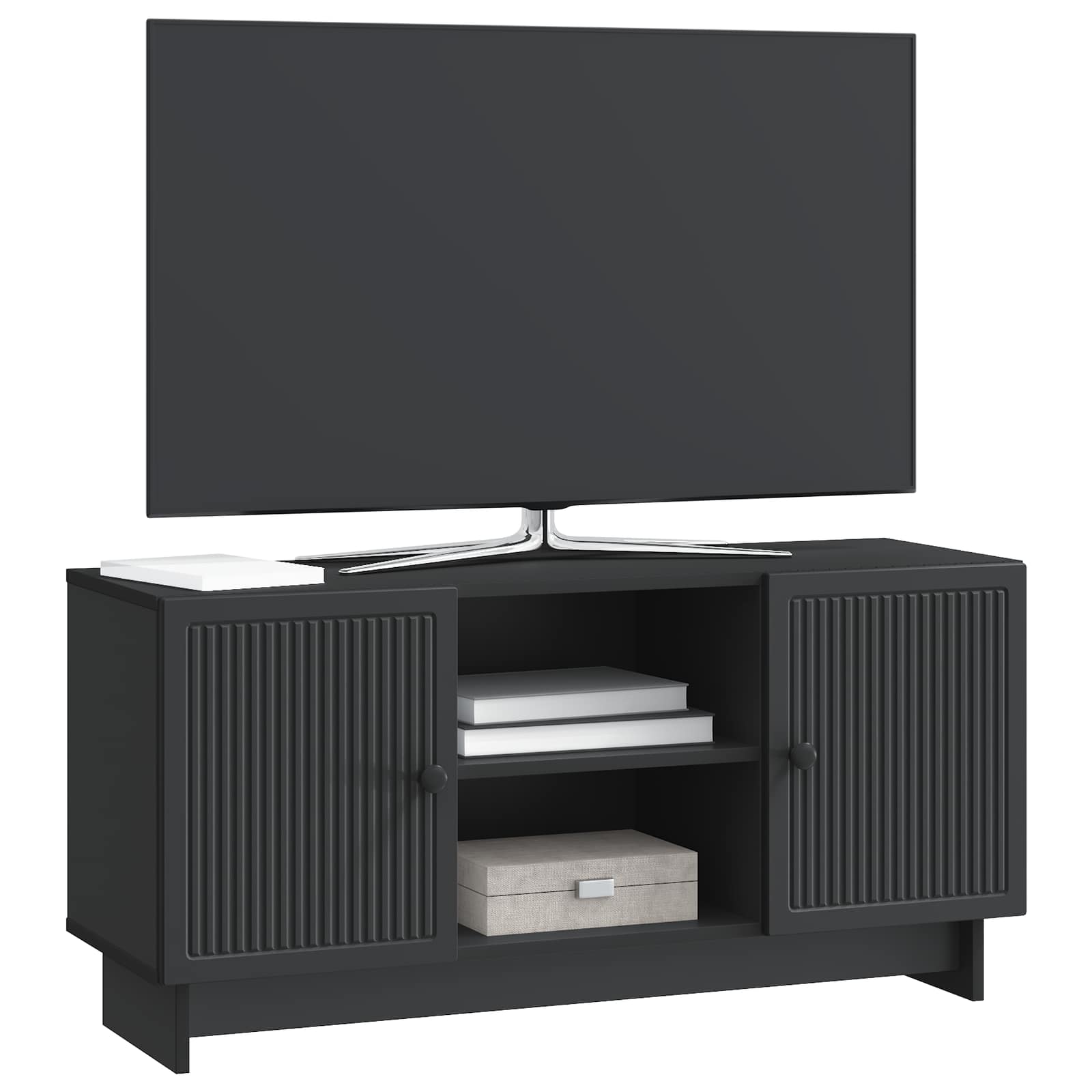 vidaXL Szafka pod telewizor 102 x 34,5 x 50 cm Czarny