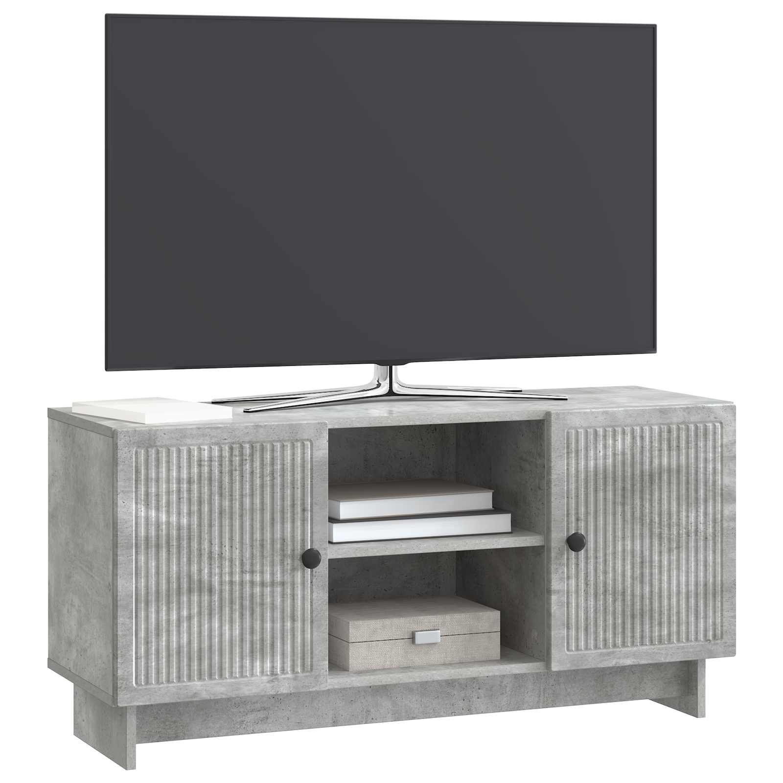 vidaXL Szafka pod telewizor 102 x 34,5 x 50 cm Betonowy szary