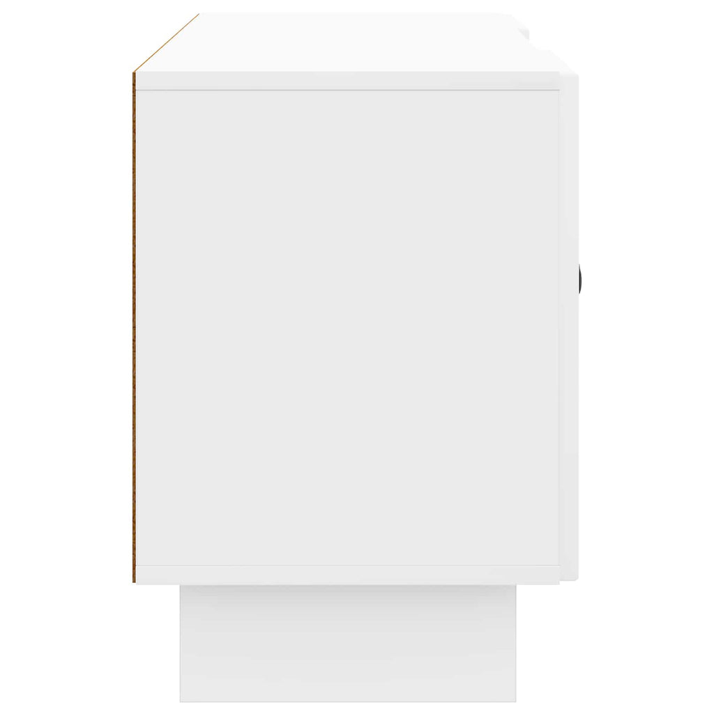 vidaXL Szafka pod telewizor 102 x 34,5 x 50 cm Biały wysoki połysk