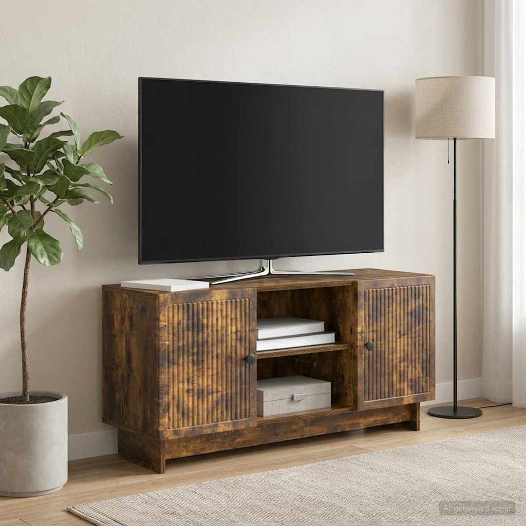 vidaXL Szafka pod telewizor 102 x 34,5 x 50 cm Dąb wędzony