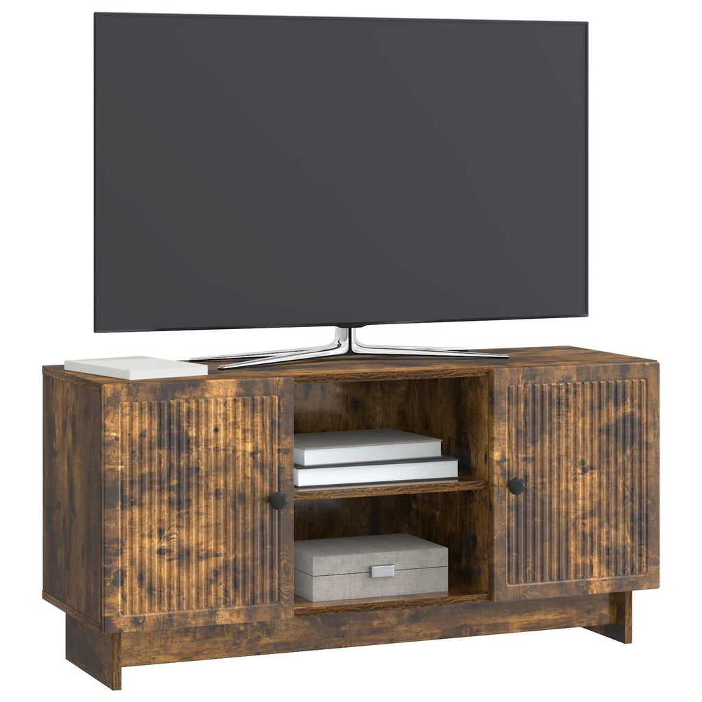 vidaXL Szafka pod telewizor 102 x 34,5 x 50 cm Dąb wędzony