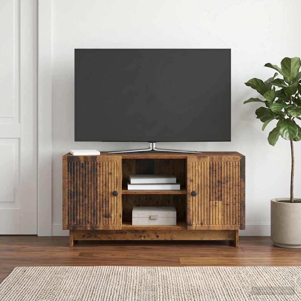 vidaXL Szafka pod telewizor 102 x 34,5 x 50 cm Stare drewno
