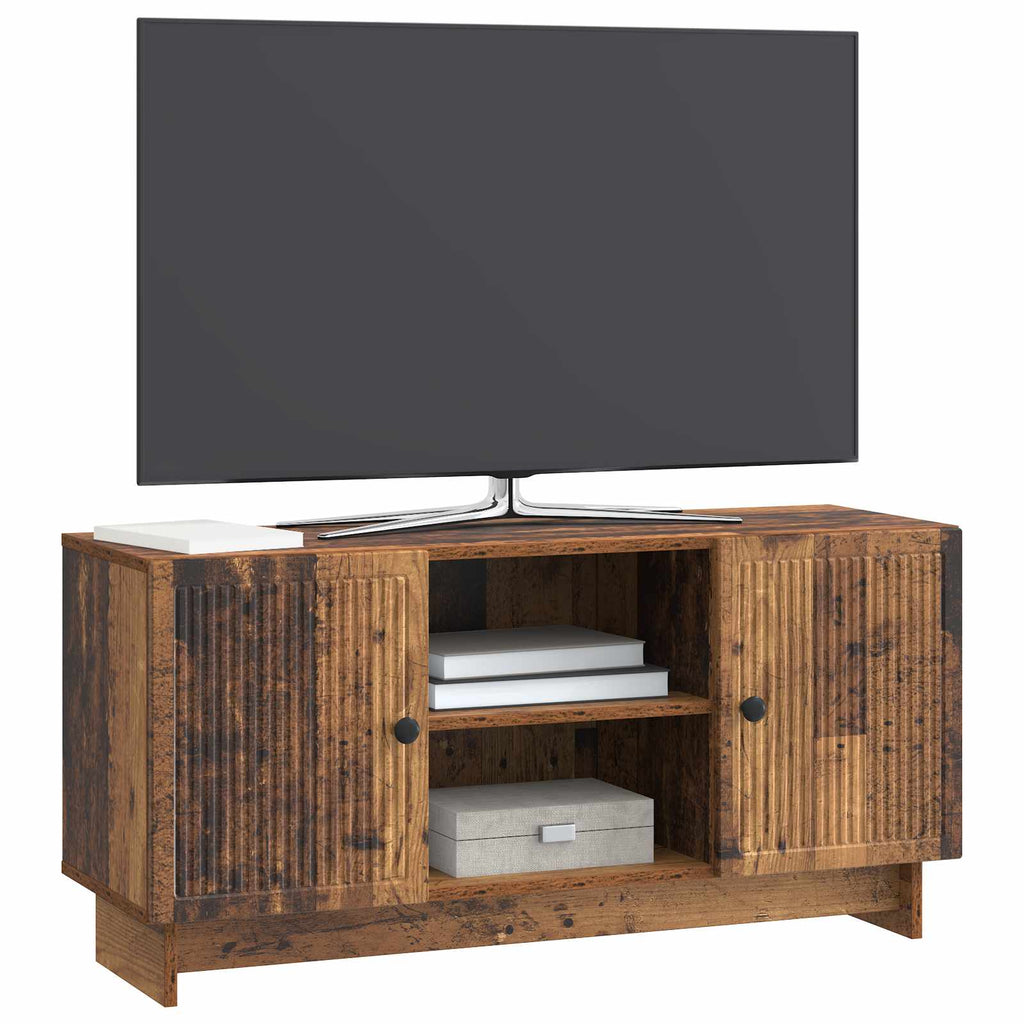 vidaXL Szafka pod telewizor 102 x 34,5 x 50 cm Stare drewno