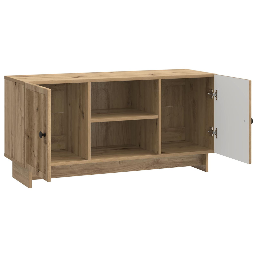 vidaXL Szafka pod telewizor 102 x 34,5 x 50 cm Dąb artisan