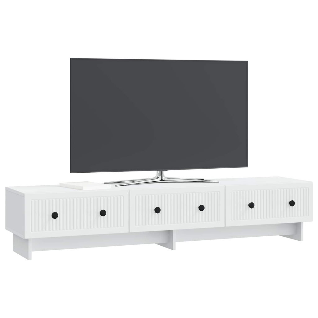 vidaXL Szafka pod telewizor z szufladą Biały 147 x 34,5 x 30 cm