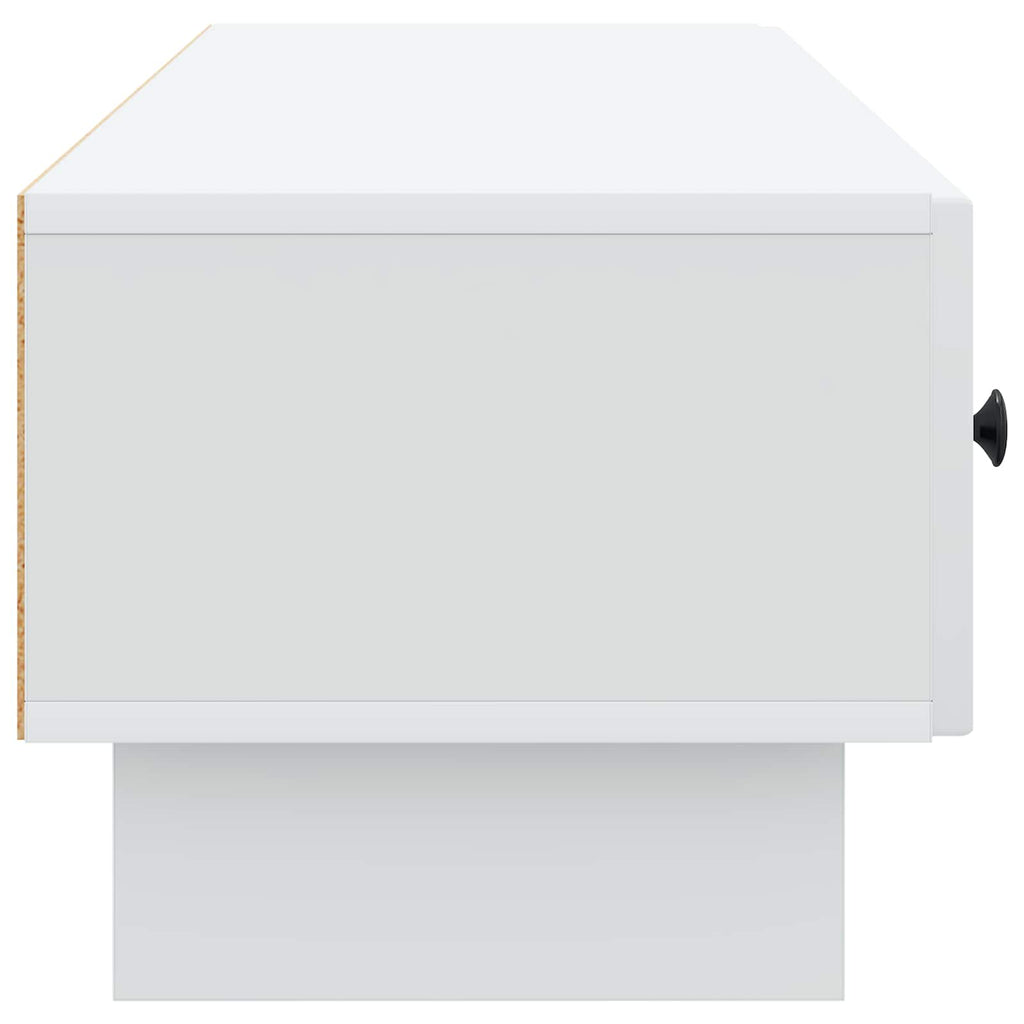vidaXL Szafka pod telewizor z szufladą Biały 147 x 34,5 x 30 cm