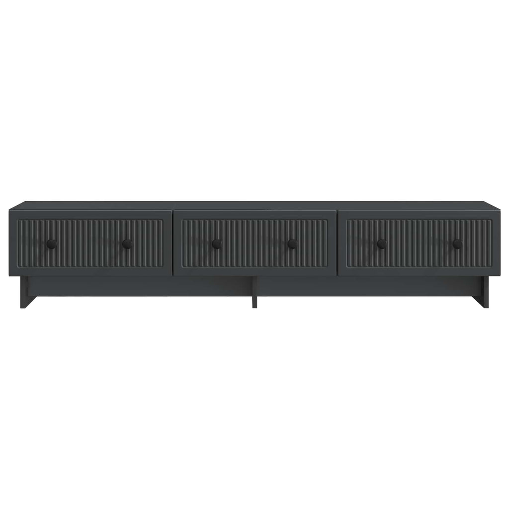 vidaXL Szafka pod telewizor z szufladą Czarny 147 x 34,5 x 30 cm