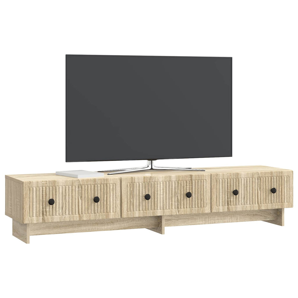 vidaXL Szafka pod telewizor z szufladą dąb Sonoma 147 x 34,5 x 30 cm