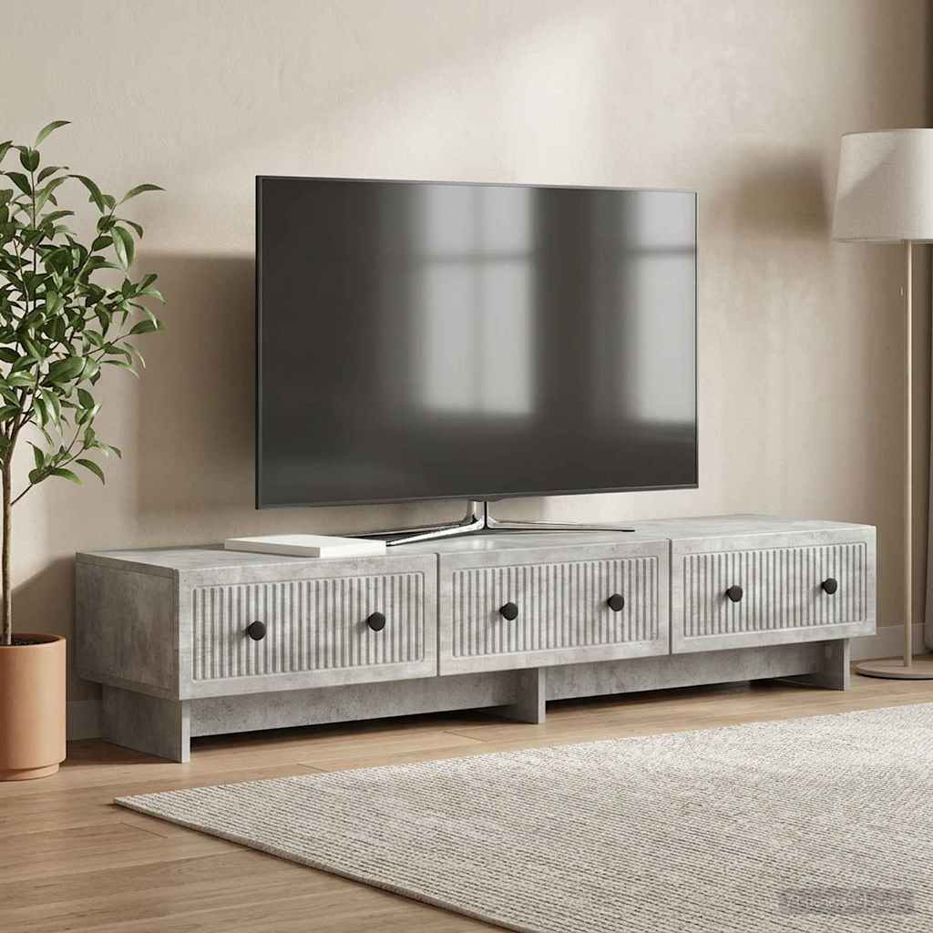 vidaXL Szafka pod telewizor Betonowy szary 147 x 34,5 x 30 cm