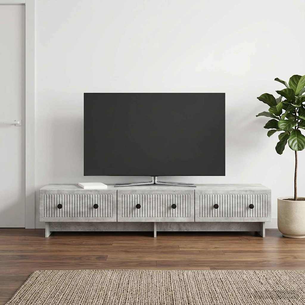 vidaXL Szafka pod telewizor Betonowy szary 147 x 34,5 x 30 cm