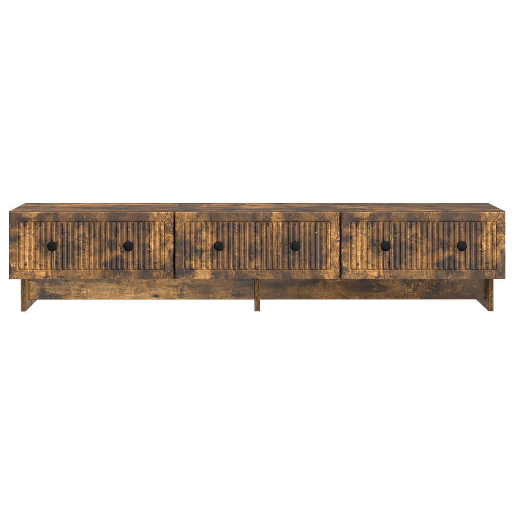 vidaXL Szafka pod telewizor z szufladą Dąb wędzony 147 x 34,5 x 30 cm