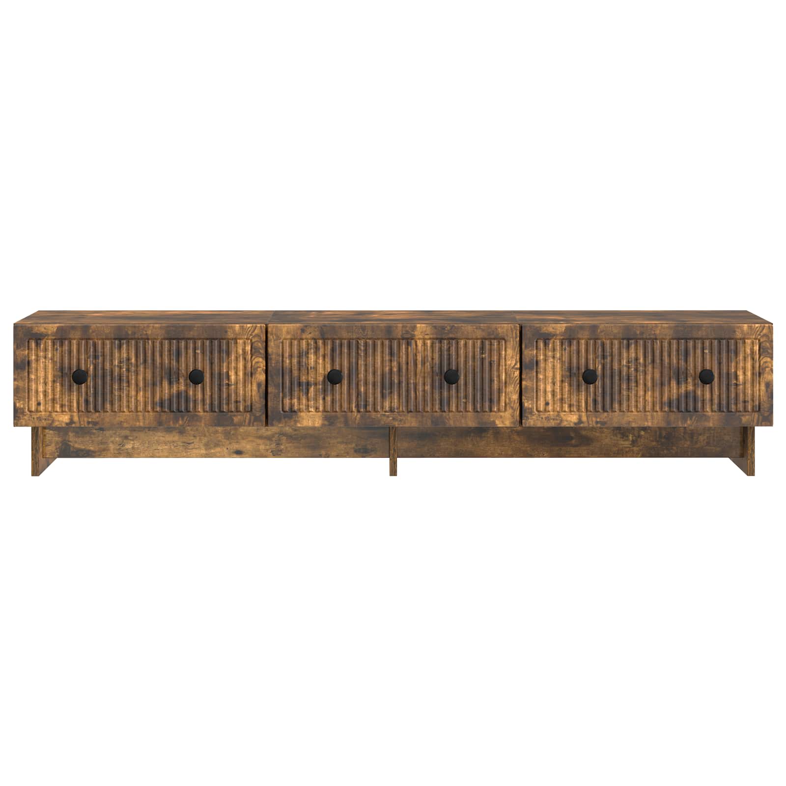 vidaXL Szafka pod telewizor z szufladą Dąb wędzony 147 x 34,5 x 30 cm