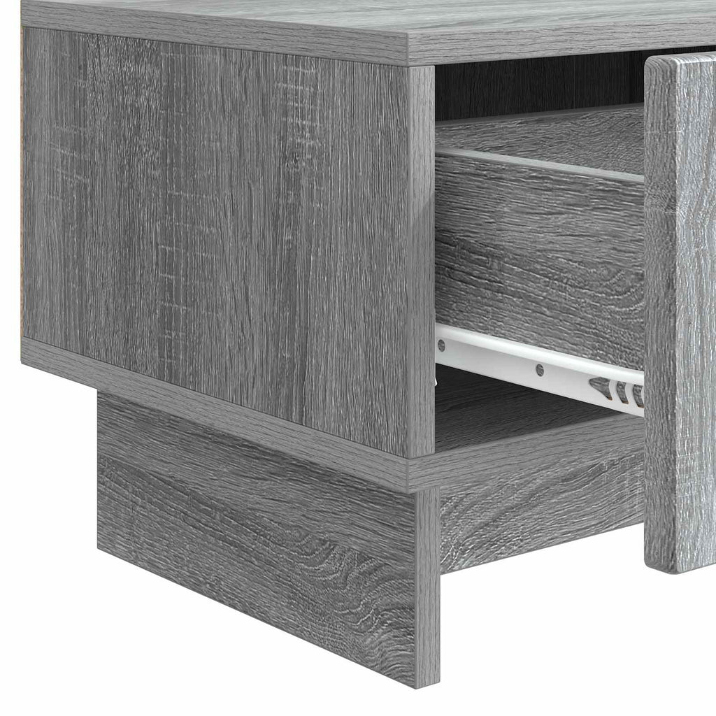 vidaXL Szafka pod telewizor z szufladą Szary Sonoma 147 x 34,5 x 30 cm