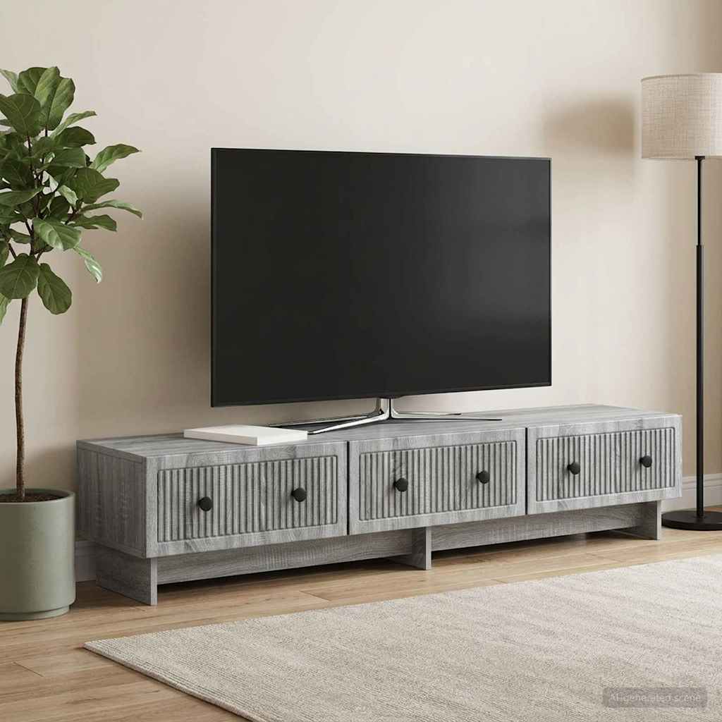 vidaXL Szafka pod telewizor 147 x 34,5 x 30 cm Szary Sonoma
