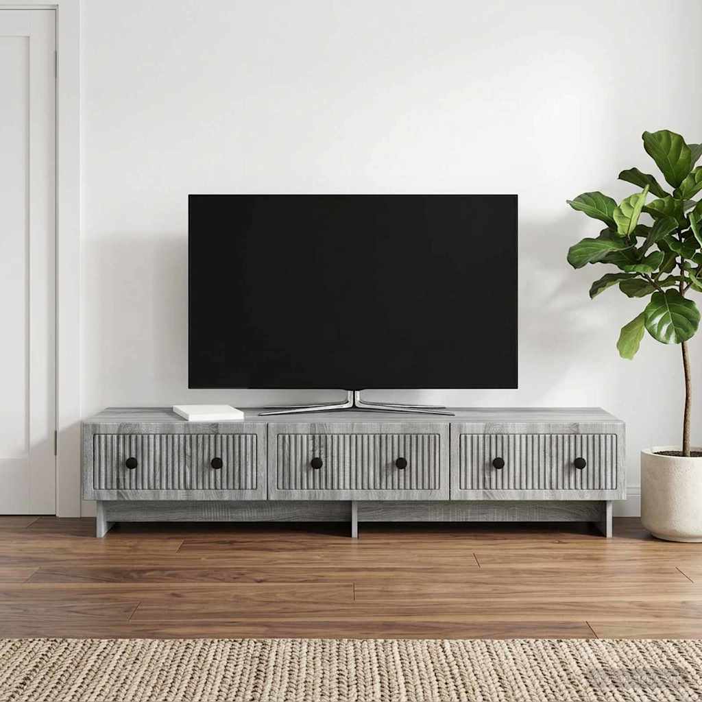 vidaXL Szafka pod telewizor 147 x 34,5 x 30 cm Szary Sonoma