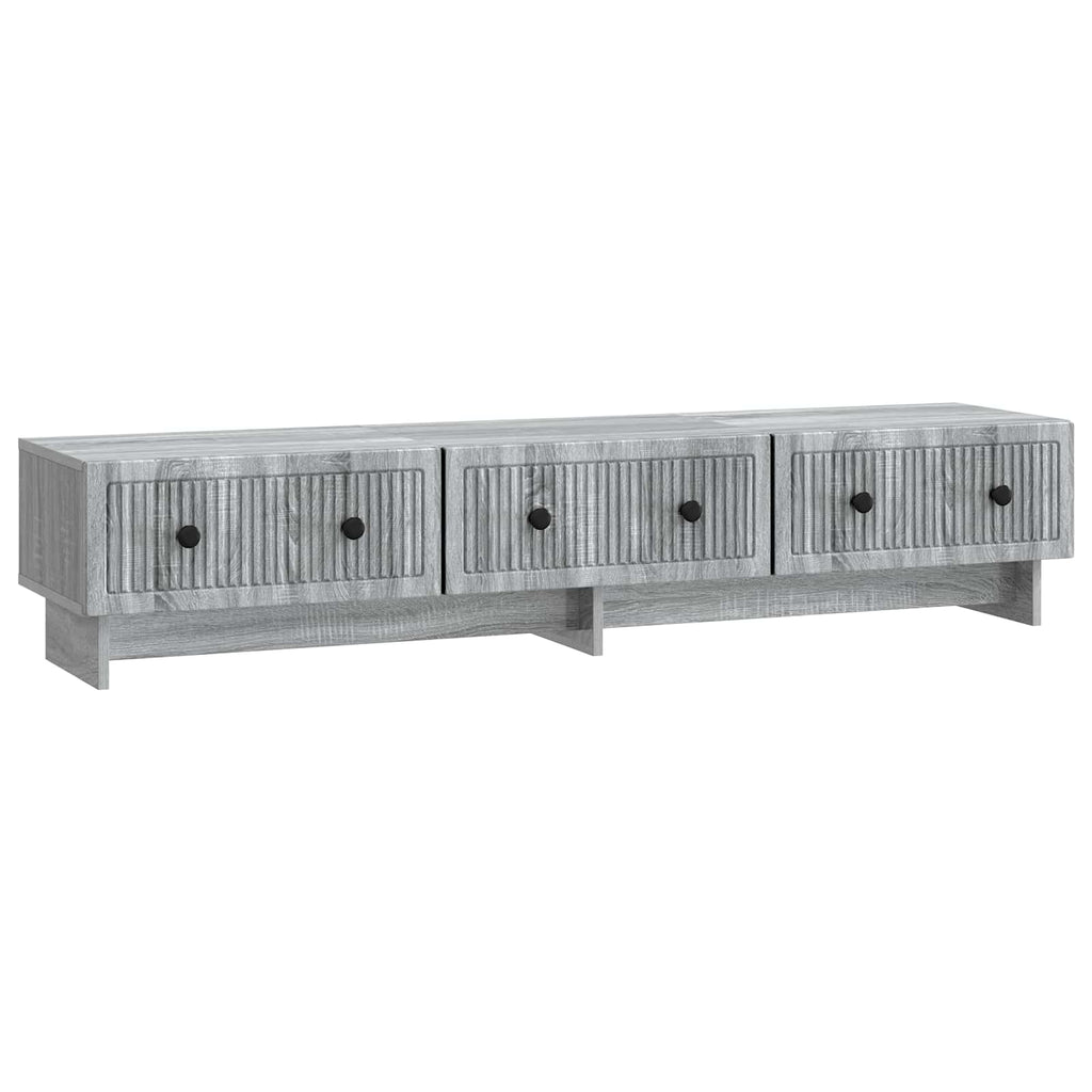 vidaXL Szafka pod telewizor z szufladą Szary Sonoma 147 x 34,5 x 30 cm