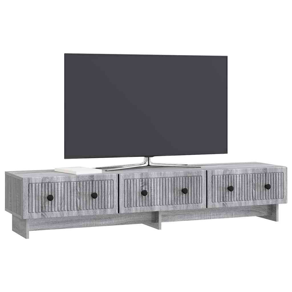 vidaXL Szafka pod telewizor z szufladą Szary Sonoma 147 x 34,5 x 30 cm
