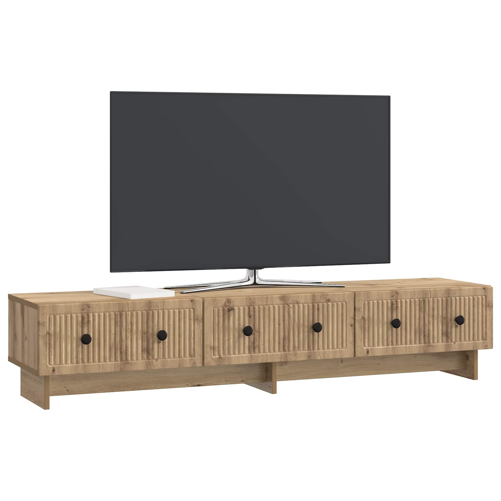 vidaXL Szafka pod telewizor z szufladą Dąb artisan 147 x 34,5 x 30 cm