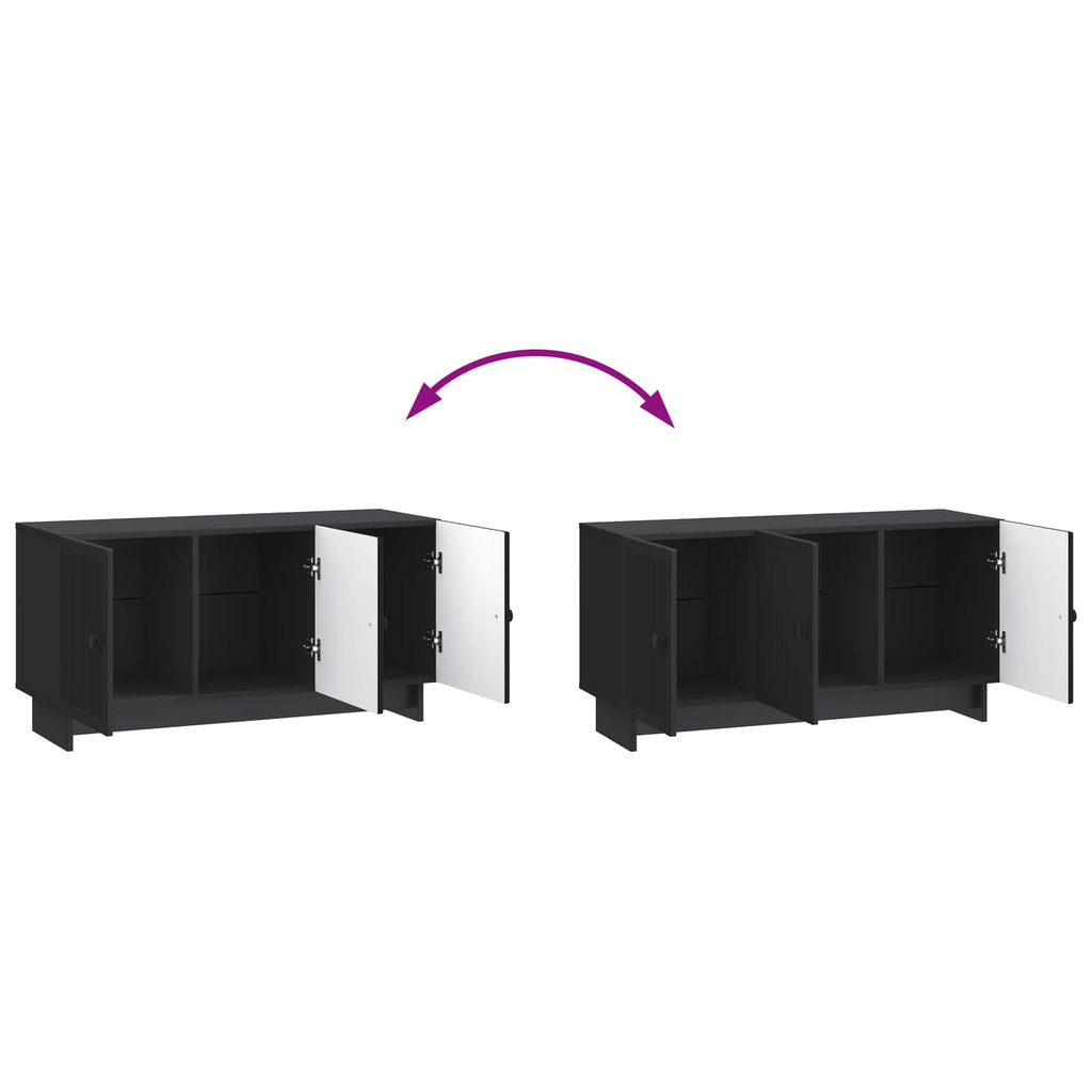 vidaXL Szafka pod telewizor Czarny 99 x 34,5 x 50 cm
