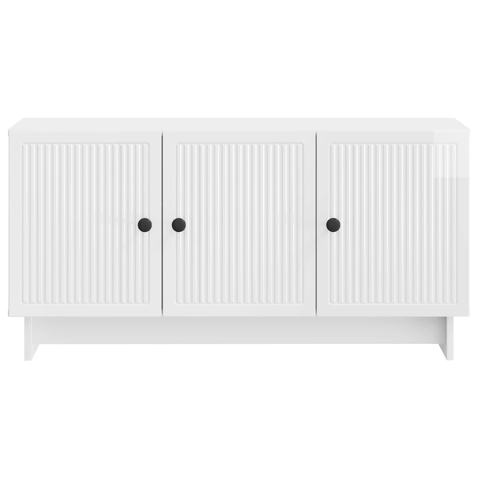 vidaXL Szafka pod telewizor Biały wysoki połysk 99 x 34,5 x 50 cm