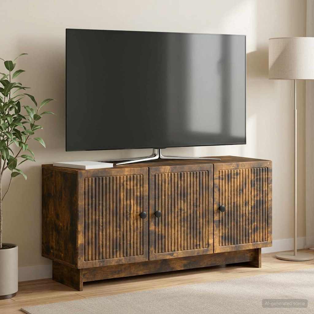 vidaXL Szafka pod telewizor Dąb wędzony 99 x 34,5 x 50 cm