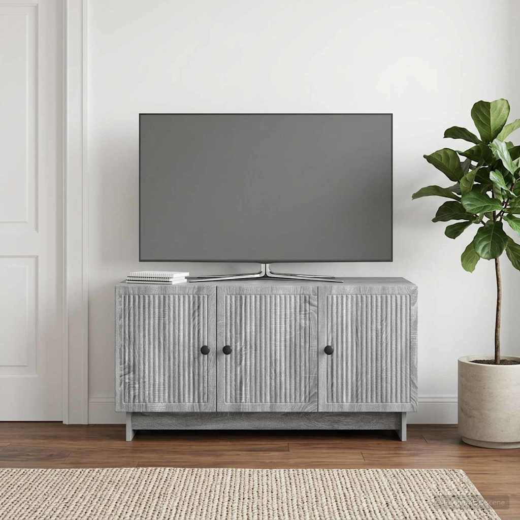 vidaXL Szafka pod telewizor Szary Sonoma 99 x 34,5 x 50 cm