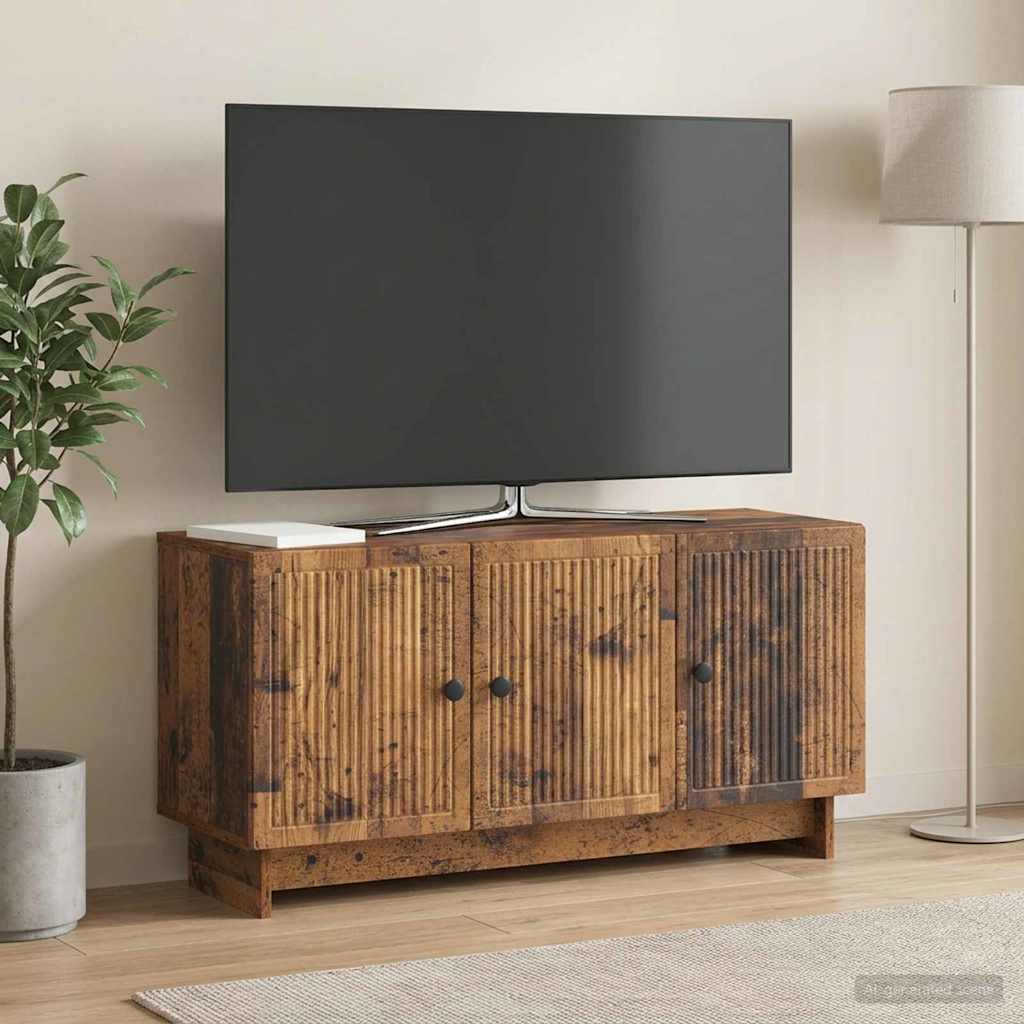 vidaXL Szafka pod telewizor Stare drewno 99 x 34,5 x 50 cm